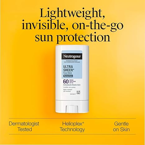 Neutrogena Ultra Sheer SPF 60 Face Sunscreen Stick